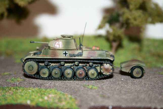d) Panzer II Ausf. F